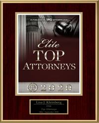 Elite Top Attorneys 2020 Lisa Kleinburg in Sarasota, FL